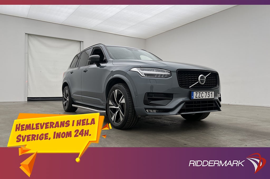 Volvo XC90 B5 AWD R-Design 7 Sits Pano B&W Värmare Luft 360°