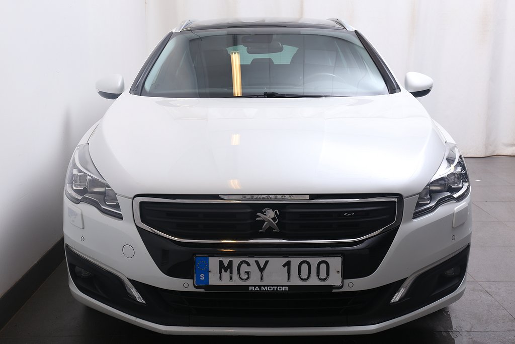 Peugeot 508 2,0 BlueHDi EAT 180hk SW HUD Pano Kamera Drag 2016