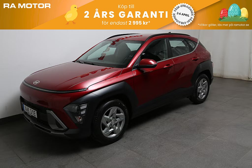 Hyundai Kona 1,0 T-GDI 120hk Essential Aut Navi CarPlay Dragkrok 2024