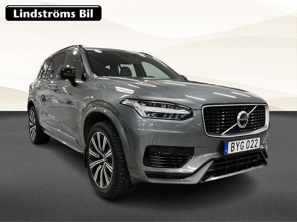 Volvo XC90 R-Design T8 Recharge AWD 392hk V-hjul Drag Pano 7-Sits HUD M...