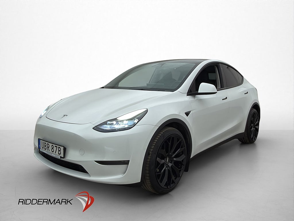 Tesla Model Y Long Range AWD Autopilot Värmare Panorama