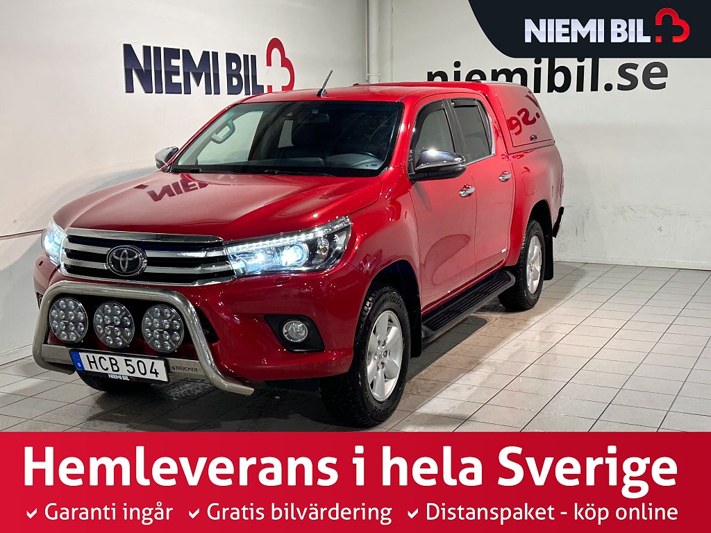 Toyota Hilux Dubbelhytt AWD Drag Dvärm Kamera Skinn MOMS SoV