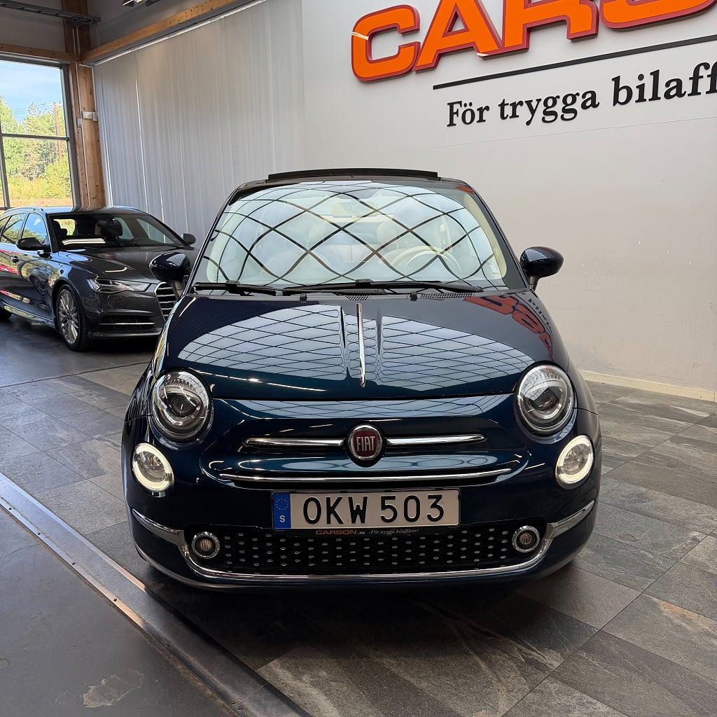 Fiat 500C 1.2 8V Lounge Navi Läder PDC Bak