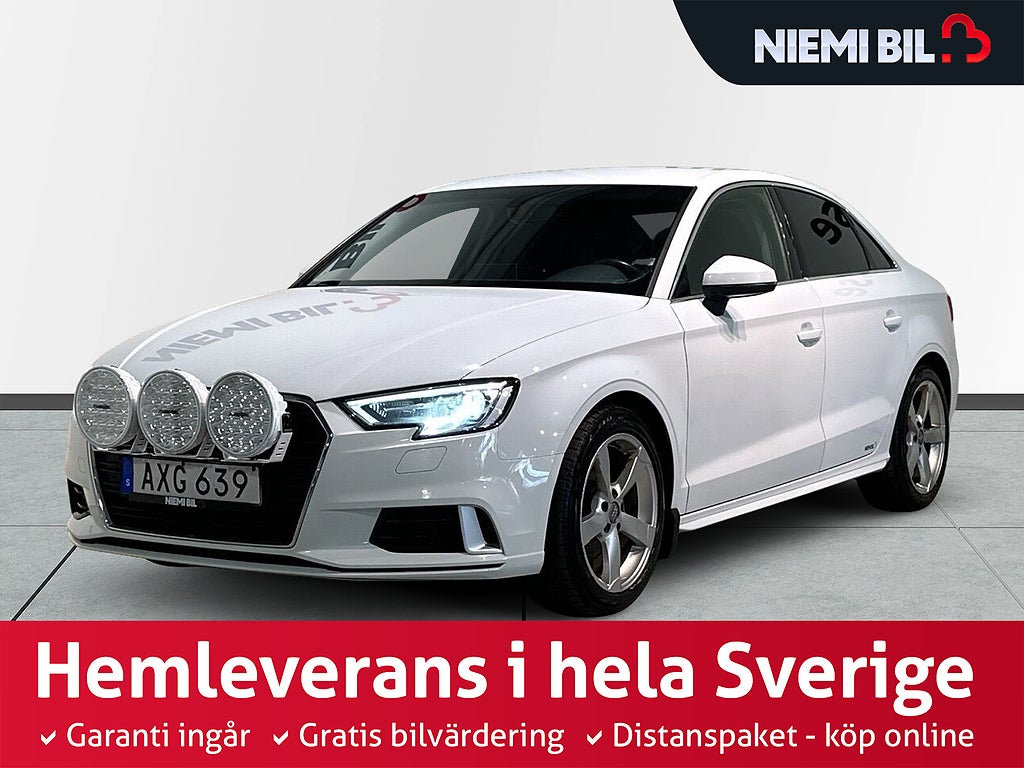 Audi A3 Sedan S Tronic Proline Cockpit Pvärm Extraljus GPS SoV