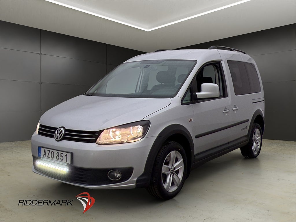 Volkswagen Caddy Life Cross 4Motion Värmare PDC Drag Skinn