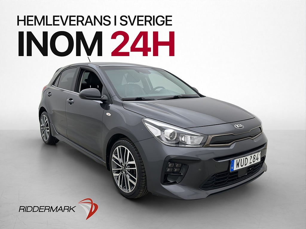 Kia Rio 120hk GT-Line Kamera Halvskinn CarPlay Rattvärme