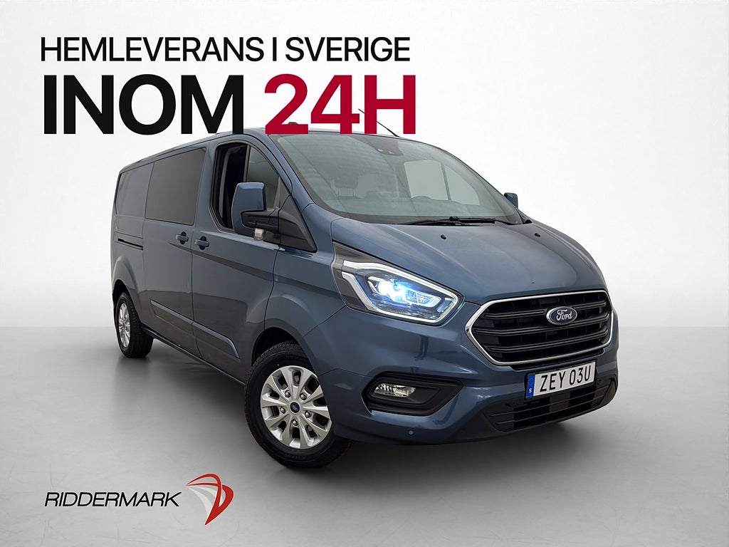 Ford transit-custom CrewVan L2 Värm Drag Kamera 6-Sits Moms