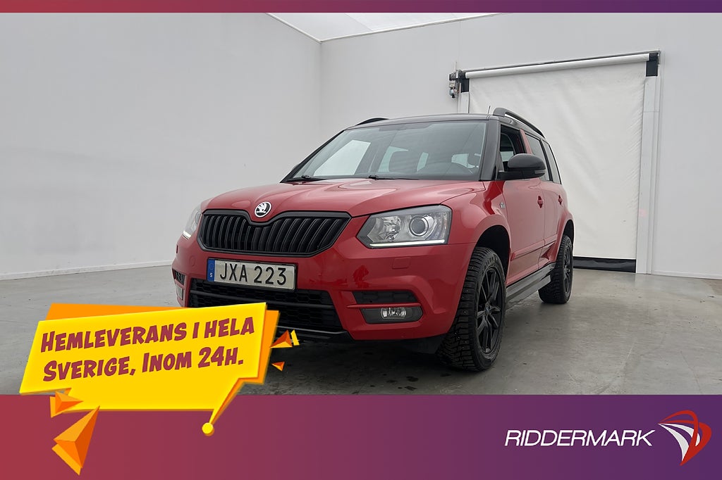 Skoda Yeti TDI 4x4 150hk Monte Carlo D-Värmare Kamera Drag