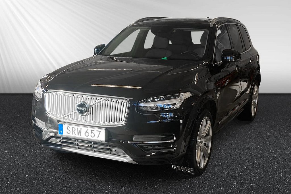 Volvo XC90 T8 AWD Inscription 7-Sits Drag Läder Pano Keyless VOC B-Kam Head