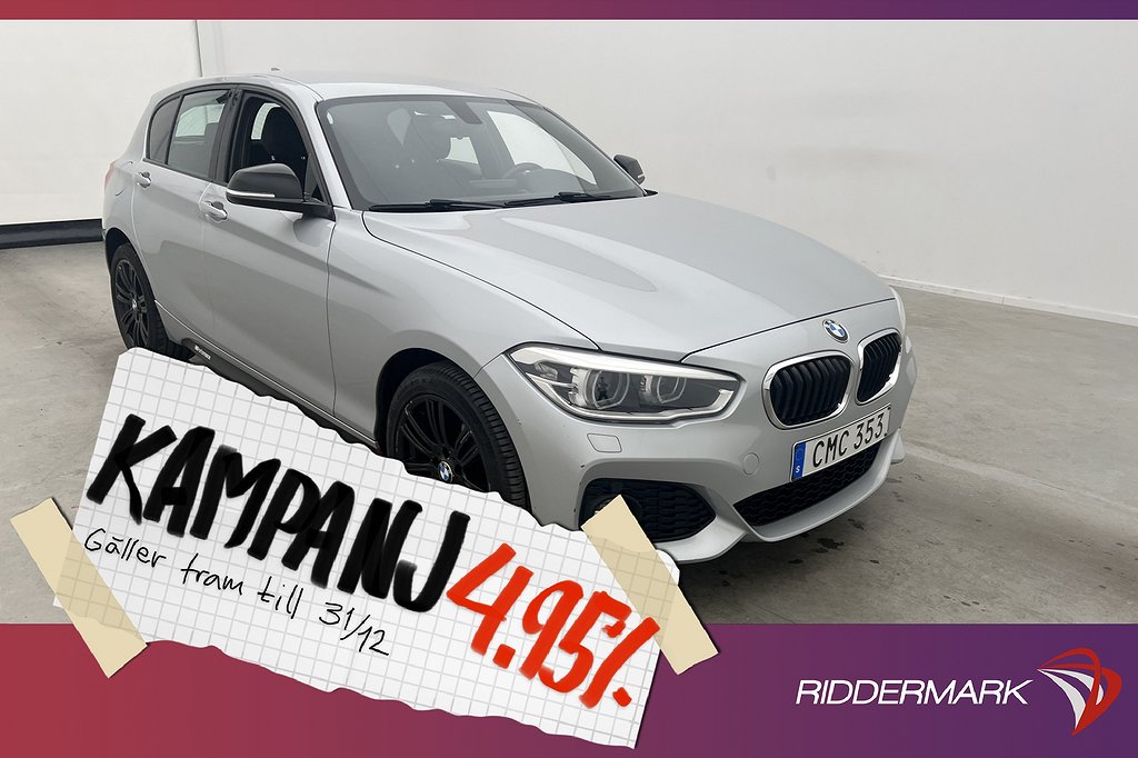 BMW 118 d xDrive 150hk M Sport Sensorer Alcant 4,95% Ränta