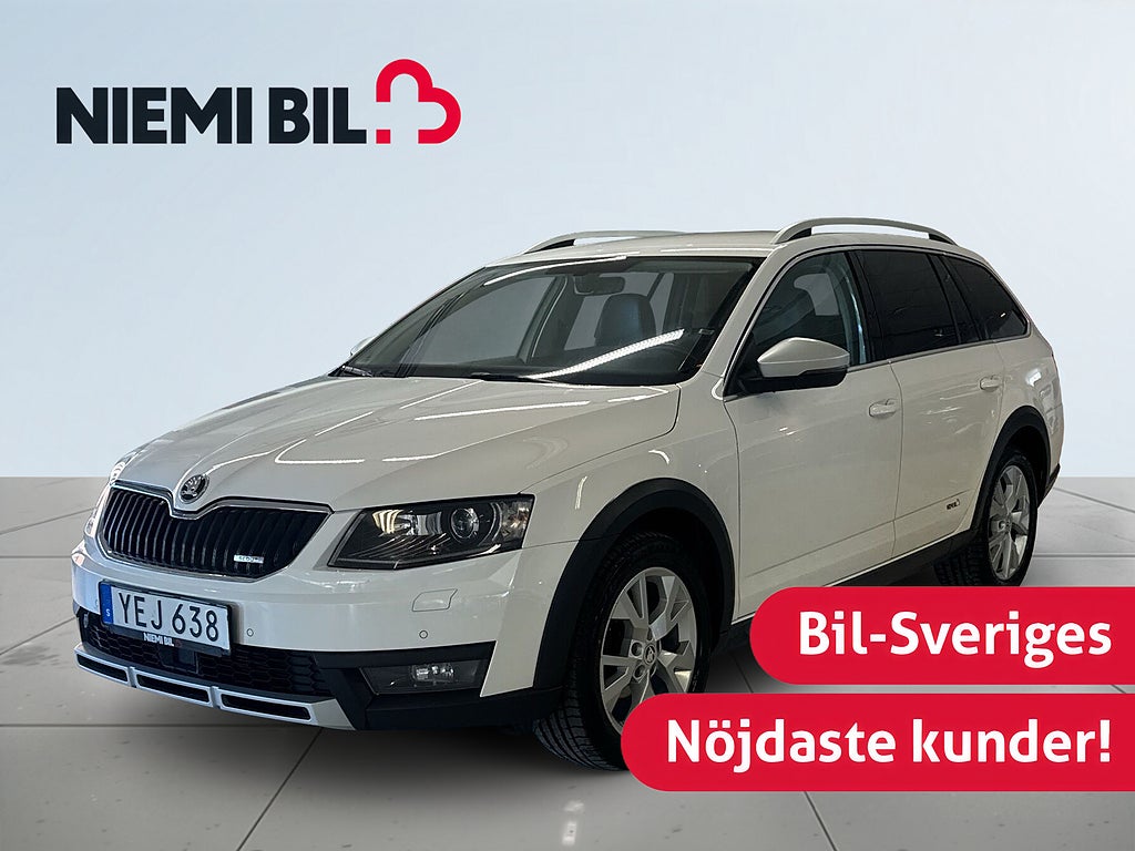 Skoda Octavia Scout 2.0 TDI 4x4 Premium Drag Mvärme S&V-däck Canton Bkamera