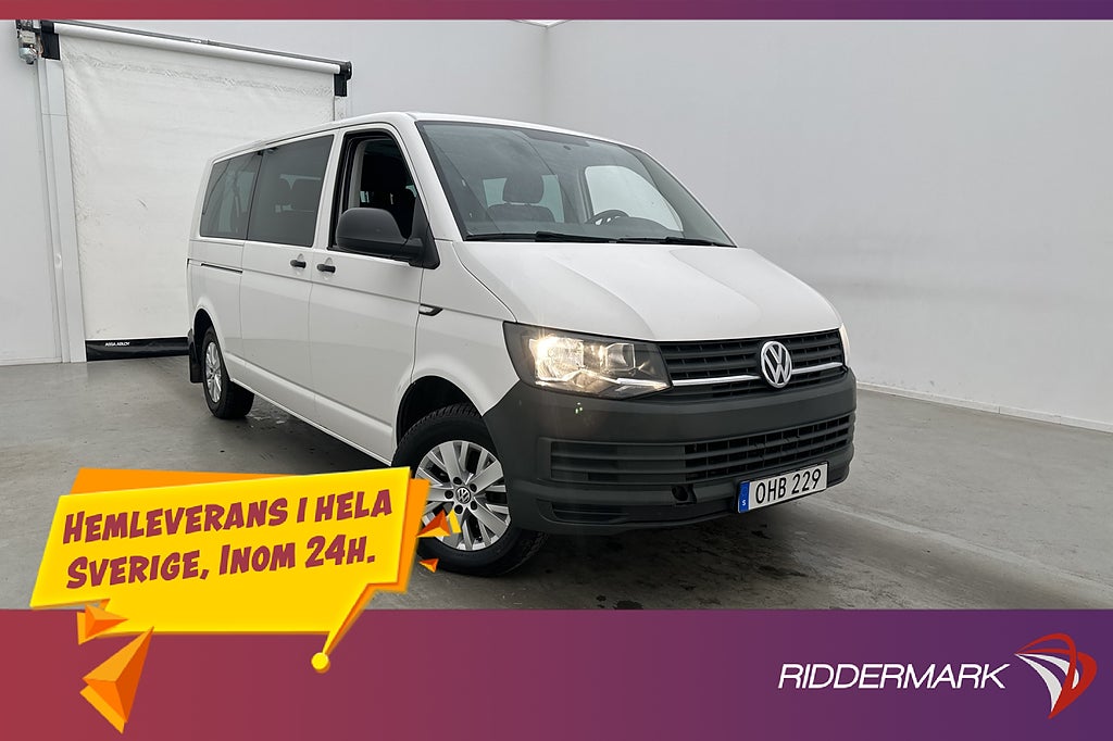 Volkswagen Caravelle Lång 2.0TDI Drag 9-Sits PDC Farthållare