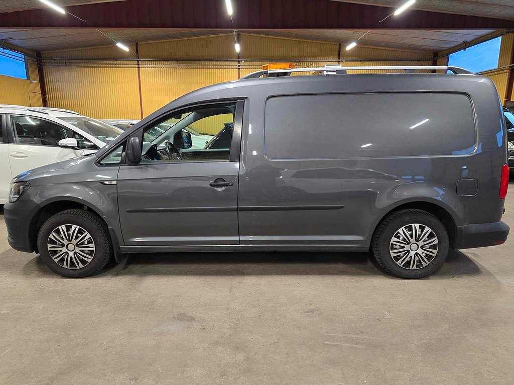 Volkswagen Caddy Maxi 2.0TDI Dragkrok Sov-Hjul Värmare Euro6