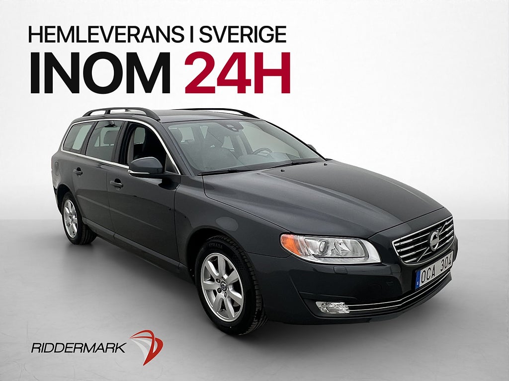 Volvo V70 D4 163hk Momentum  Halvskinn P-Sensorer D-Värmare