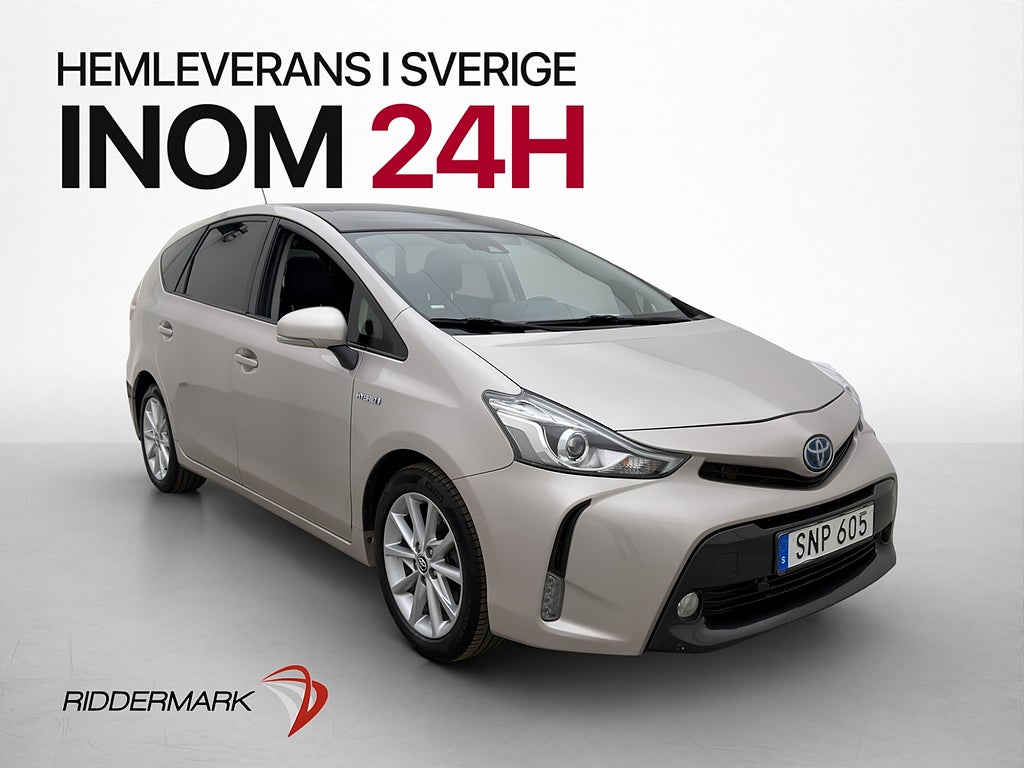 Toyota Prius Hybrid 122hk M&K Värmare 7-Sits Pano Kamera