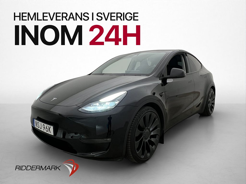 Tesla Model Y Performance Drag AP Pano  Sv-Såld MOMS