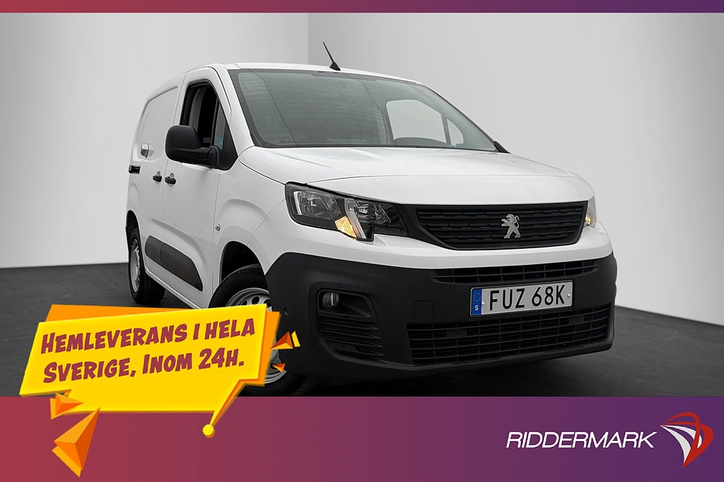 Peugeot Partner 1.5HDi Ny-Kamrem Värmare Drag CARPLAY Moms