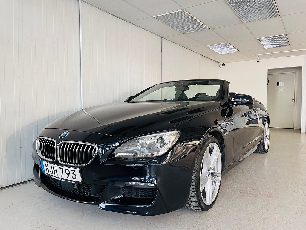 BMW 640 d 313HK xDrive Cabriolet M Sport Sv Såld Topp Skick  