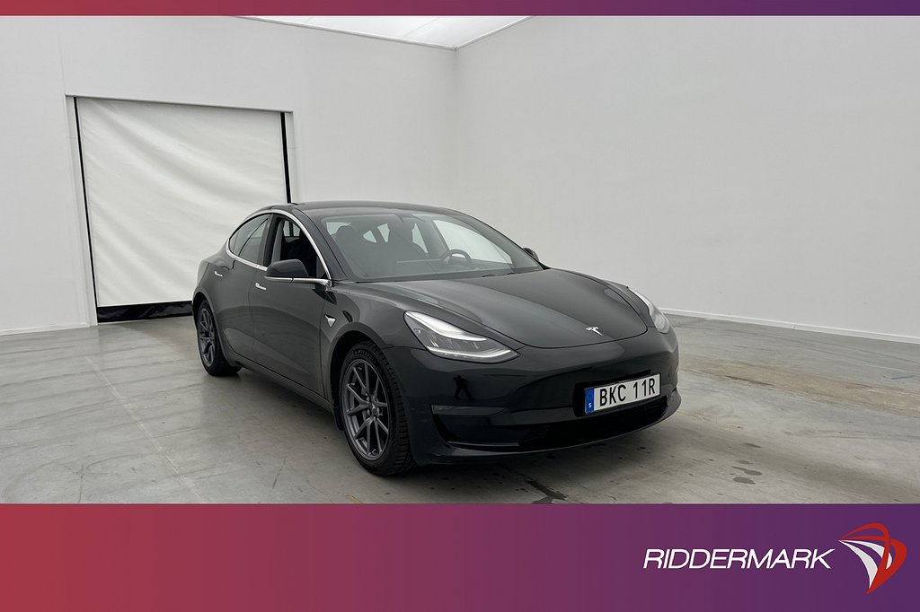 Tesla Model 3 Long Range AWD FSD Pano Dragkrok Svensksåld