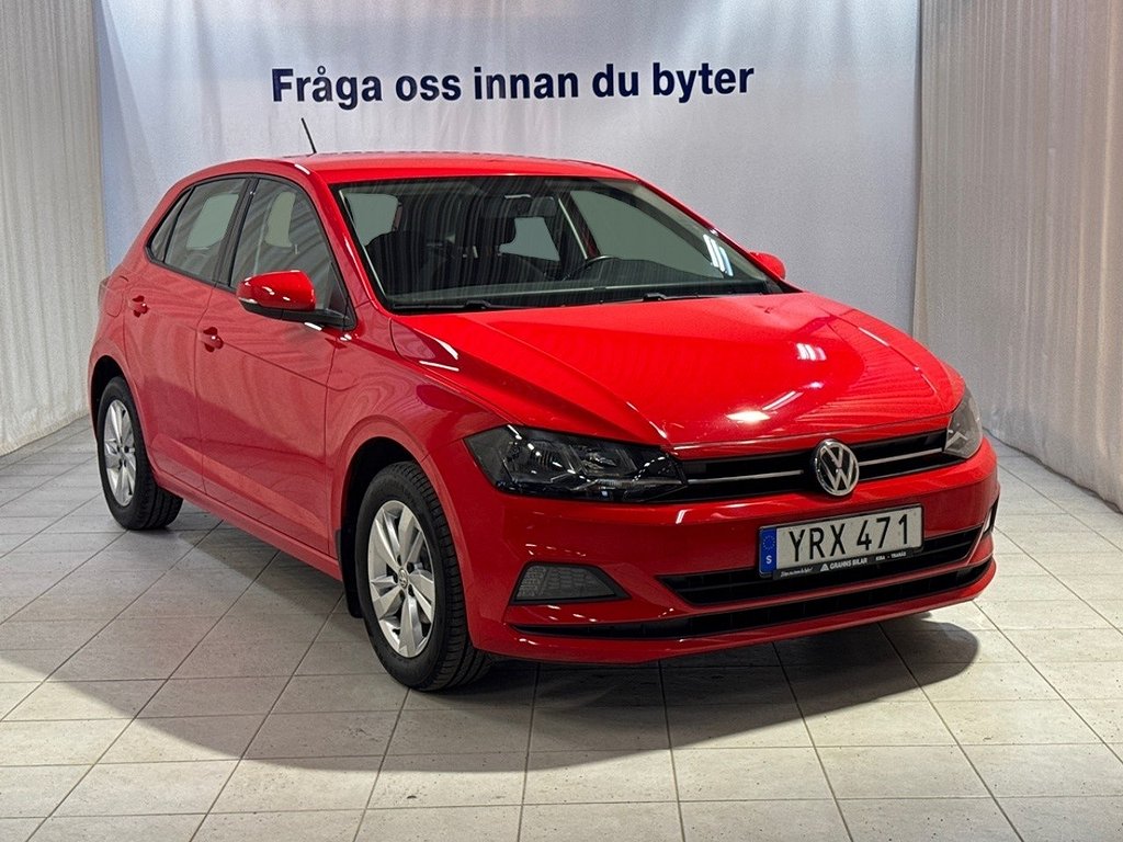 Volkswagen Polo 1.0 TSI Euro 6. Drag. Nyservad, Nybesiktad. 