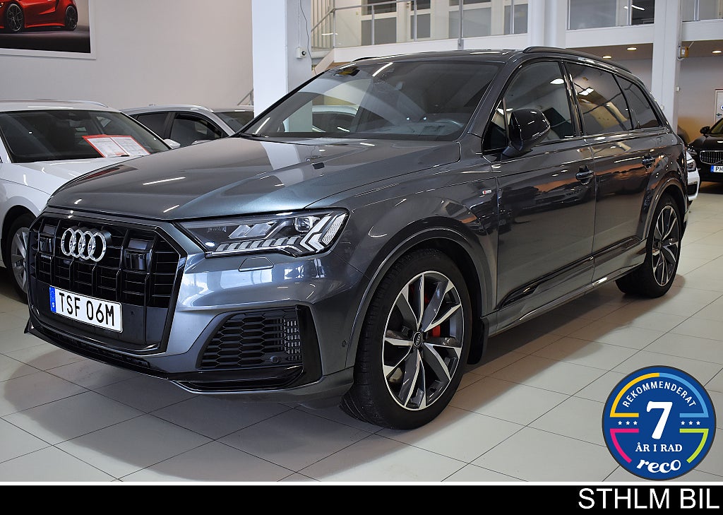 Audi Q7 60 TFSI e Q S-Line Black Apperance Värm Drag 4.95% Matrix 360°