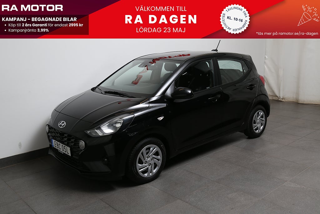 Hyundai i10 1,0 blue 67hk Essential Automat CarPlay Motorvärmare 2021