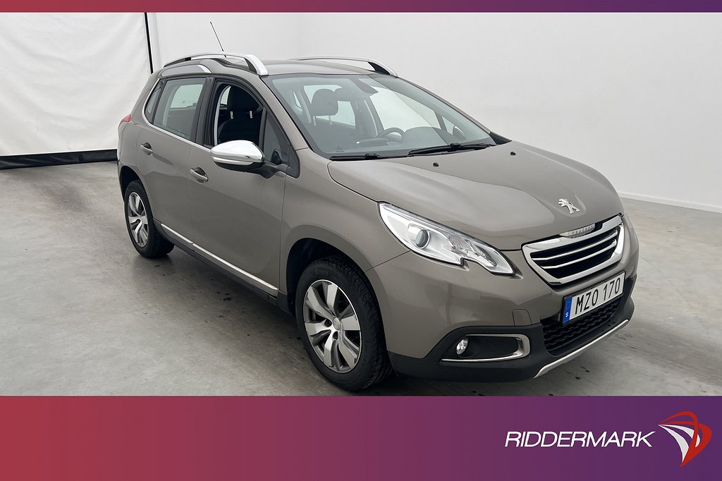 Peugeot 2008 1.2 82hk Allure Sensorer Halvskinn Låg-skatt