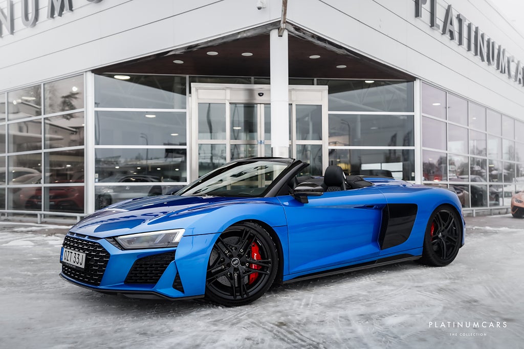Audi R8 Spyder V10 Performance Quattro 620hk / Kolfiber / Quicksilver 