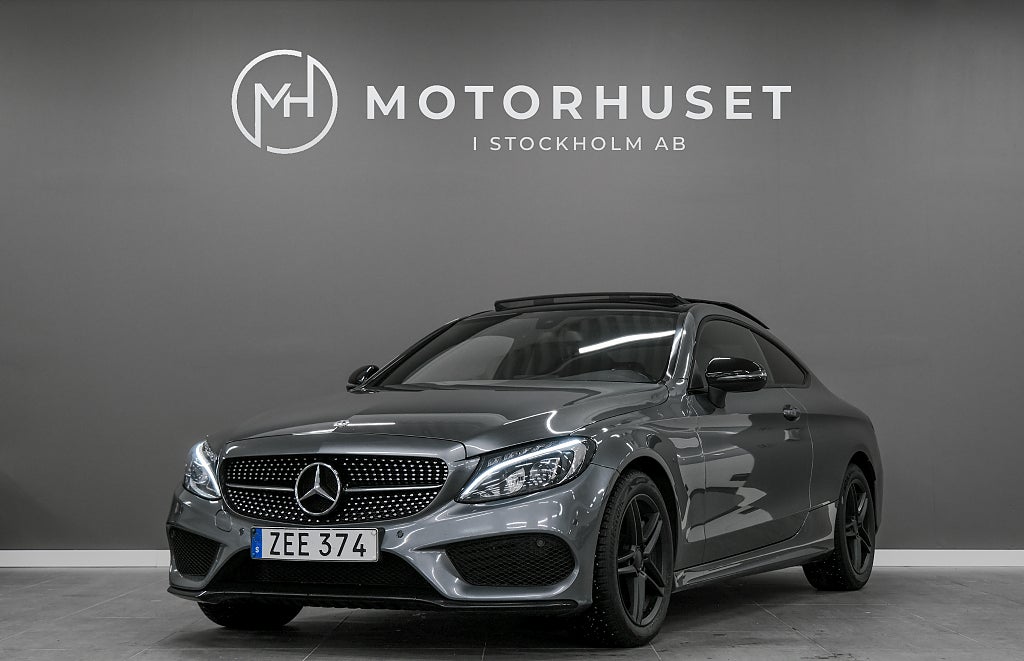 Mercedes-Benz C 250 Coupé 9G-Tronic AMG Line Euro 6 Pano Navi 2 Brukare