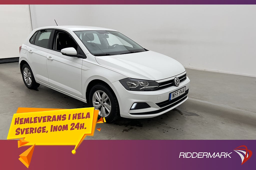 Volkswagen Polo 1.0 TSI DSG 95hk AC Bluetooth Låga mil
