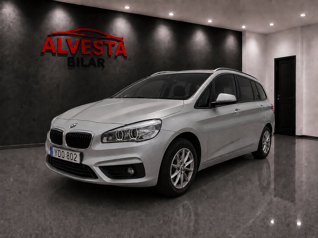 BMW 218i Gran Tourer 7-Seater Advantage Euro 6/1Ägare-rättvärme