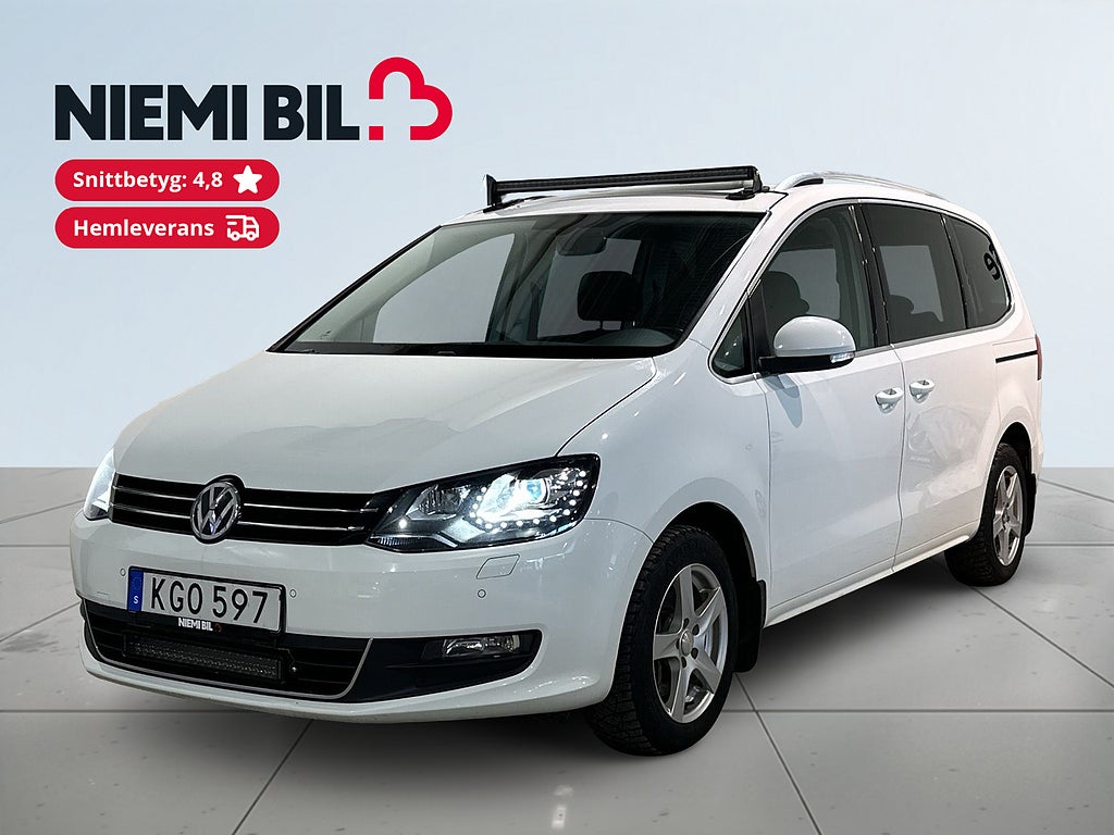 Volkswagen Sharan 7-sits 2.0 TDI 4M Drag Pvärm Carplay Pano Kamera SoV