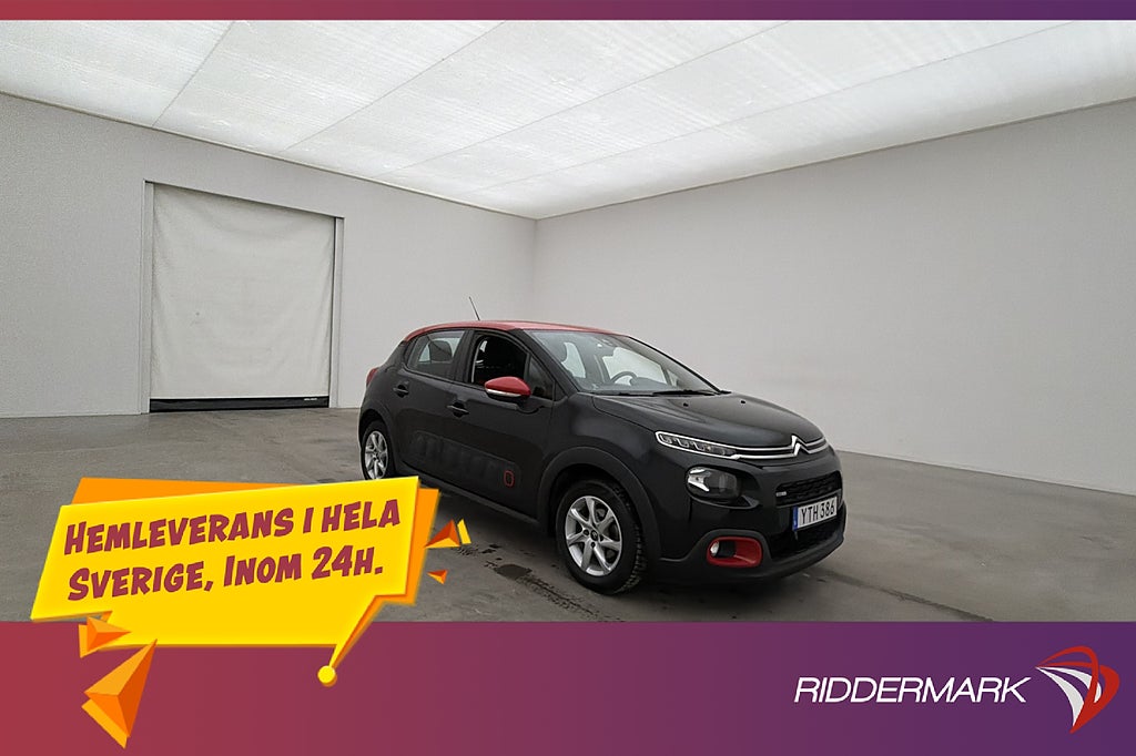 Citroën C3 1.2 PureTech 110hk Värmare CarPlay Farthållare