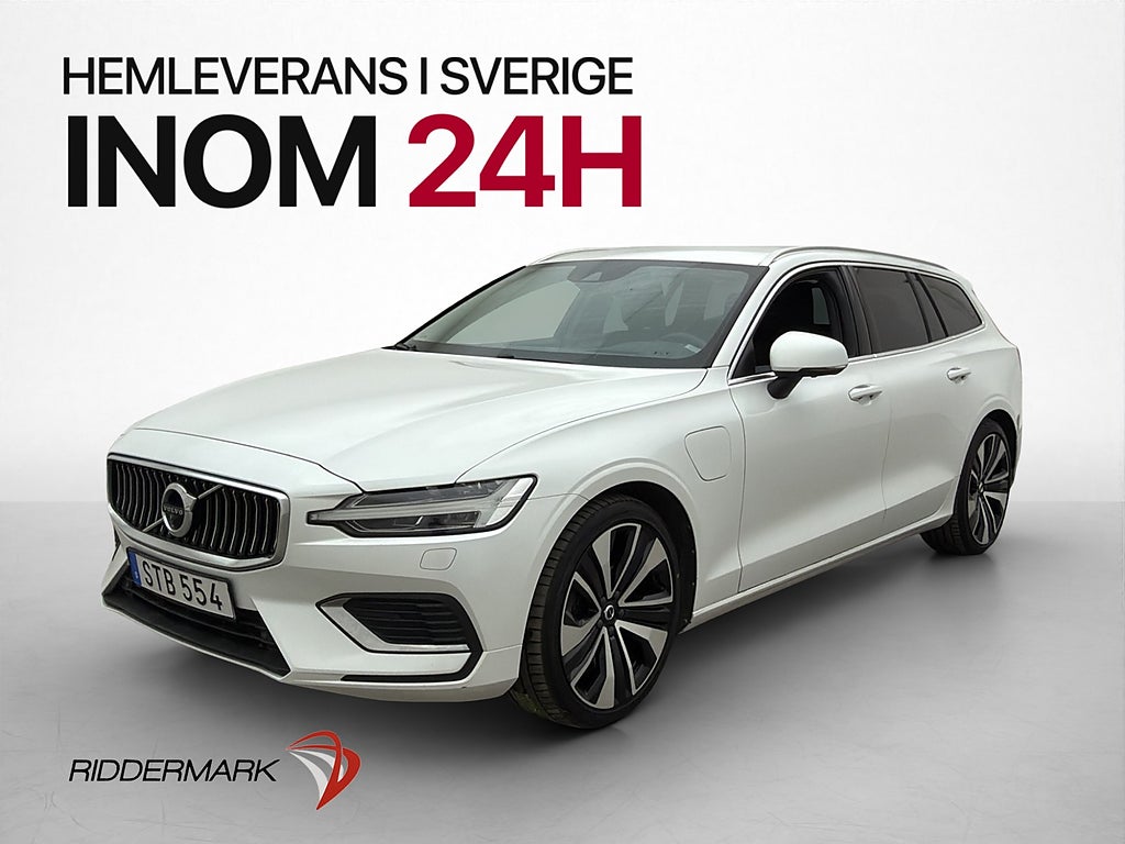 Volvo V60 Reacharge T6 AWD 350hk H/K 360° CarPlay HUD MOMS