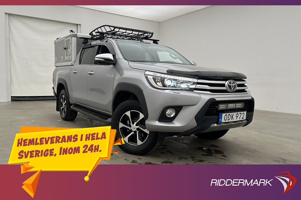 Toyota Hilux 2.4 AWD Premium Drag Släde Diff Skinn HUNDKÅPA