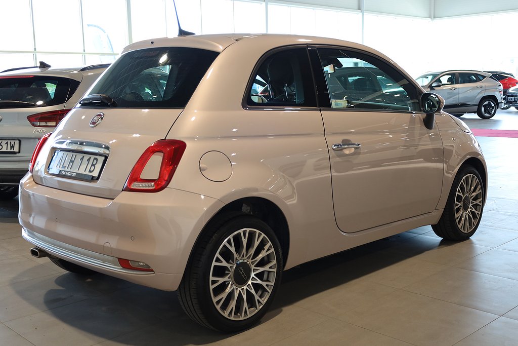 Fiat 500 1.2 Star Panorama PDC Blåtand Delläder 2020