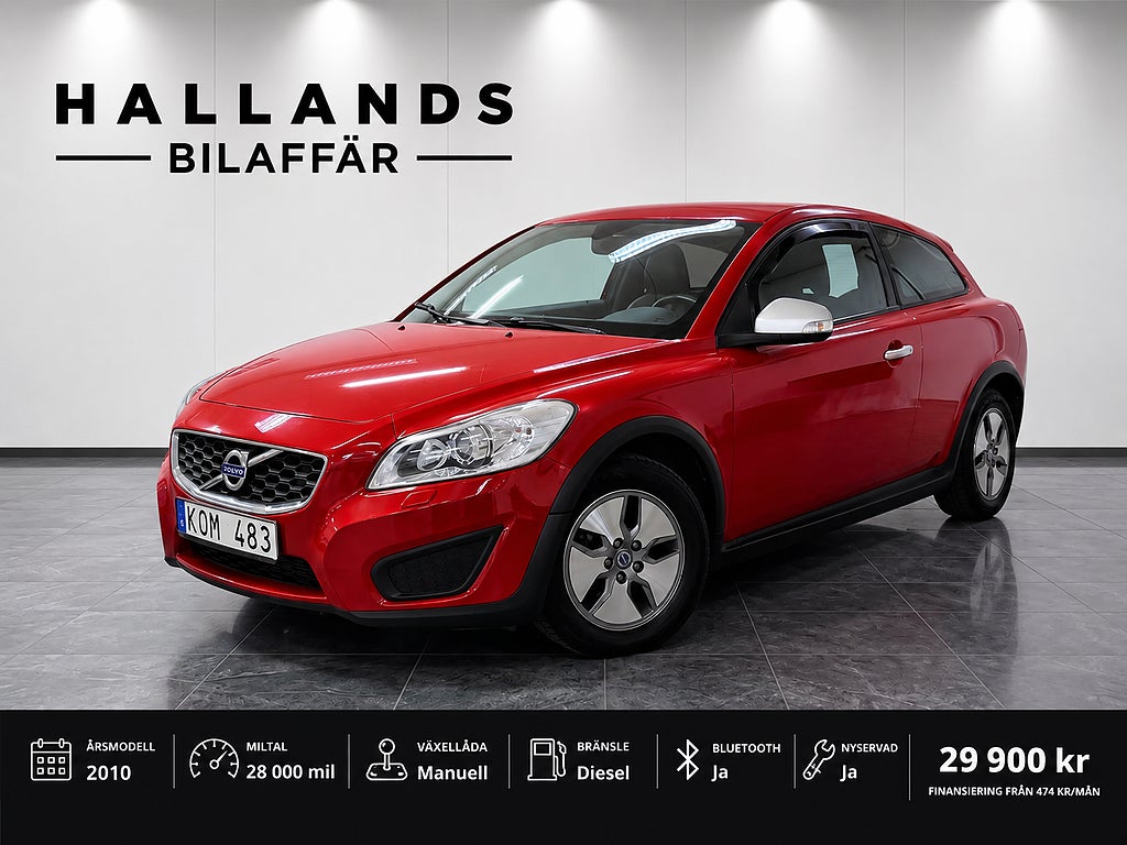 Volvo C30 1.6D DRIVe 109hk / Nyservad 