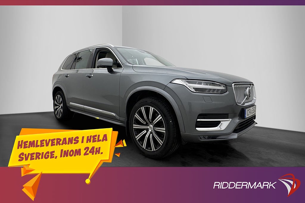 Volvo XC90 B5 AWD Inscription Pano 7-Sits  Värmare VOC Skinn