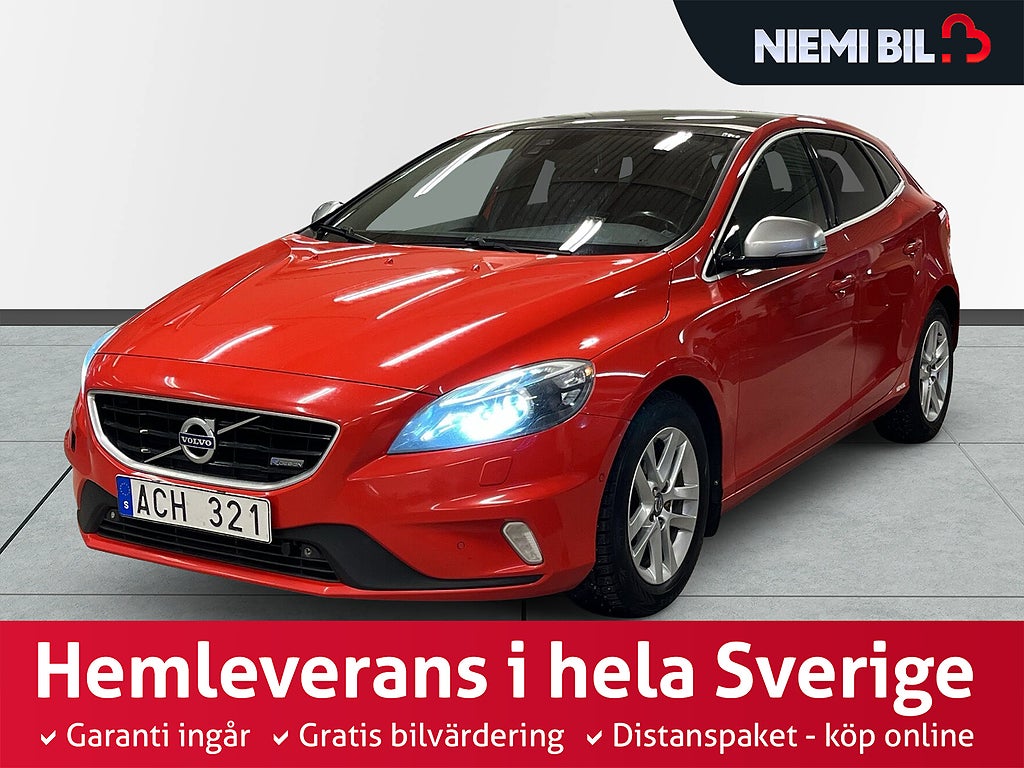 Volvo V40 D2 R-Design S&V-däck/M-värm/Drag/KamremBytt/Nybesiktad