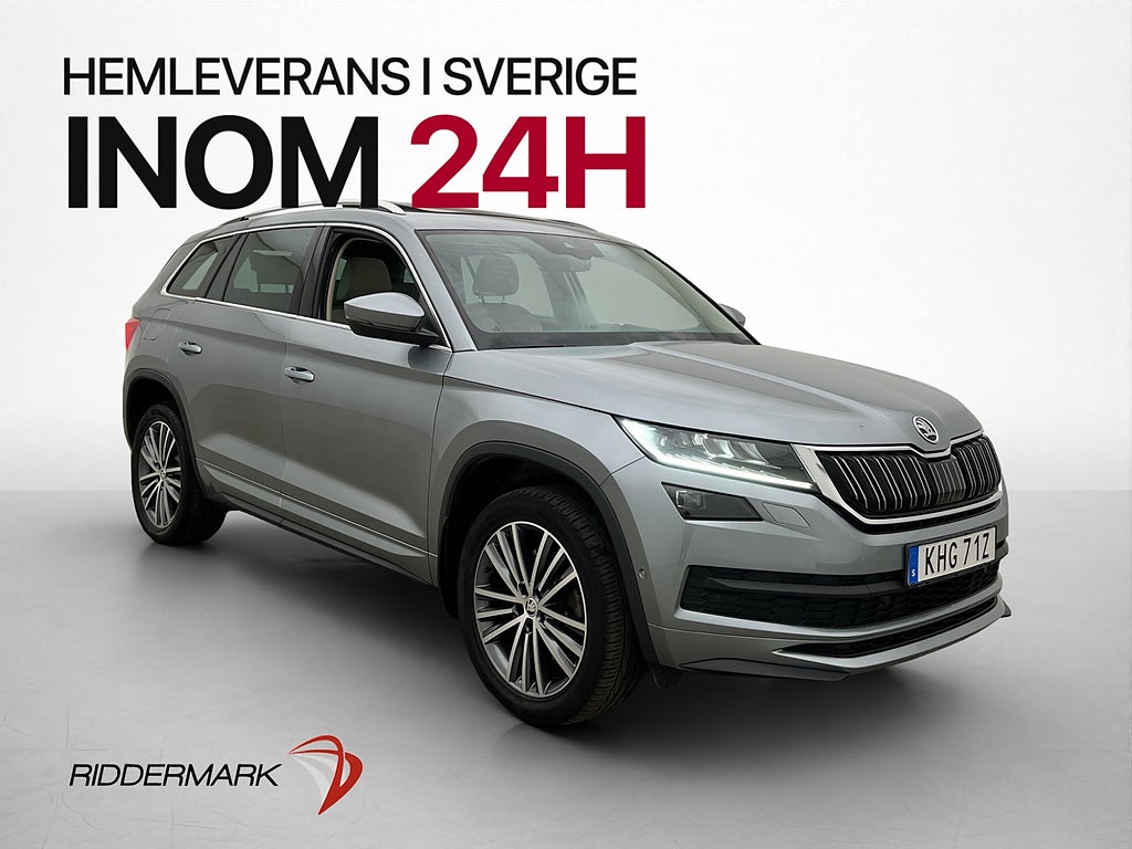 Skoda Kodiaq 2.0 TSI 4x4 L&K Pano Drag Canton 360° Skinn