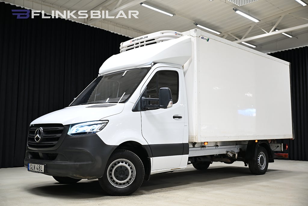 Mercedes-Benz Sprinter 316 Automat|Volymskåp|Kylbil|BG-Lyft|Sidodörr|Leasbar