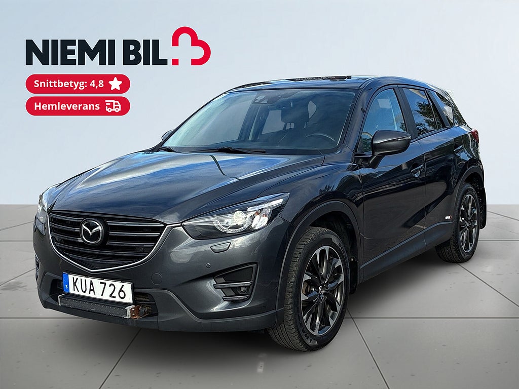 Mazda CX-5 2.2 AWD Drag/MoK-värm/SoV-däck/kamera/Navi/P-sens