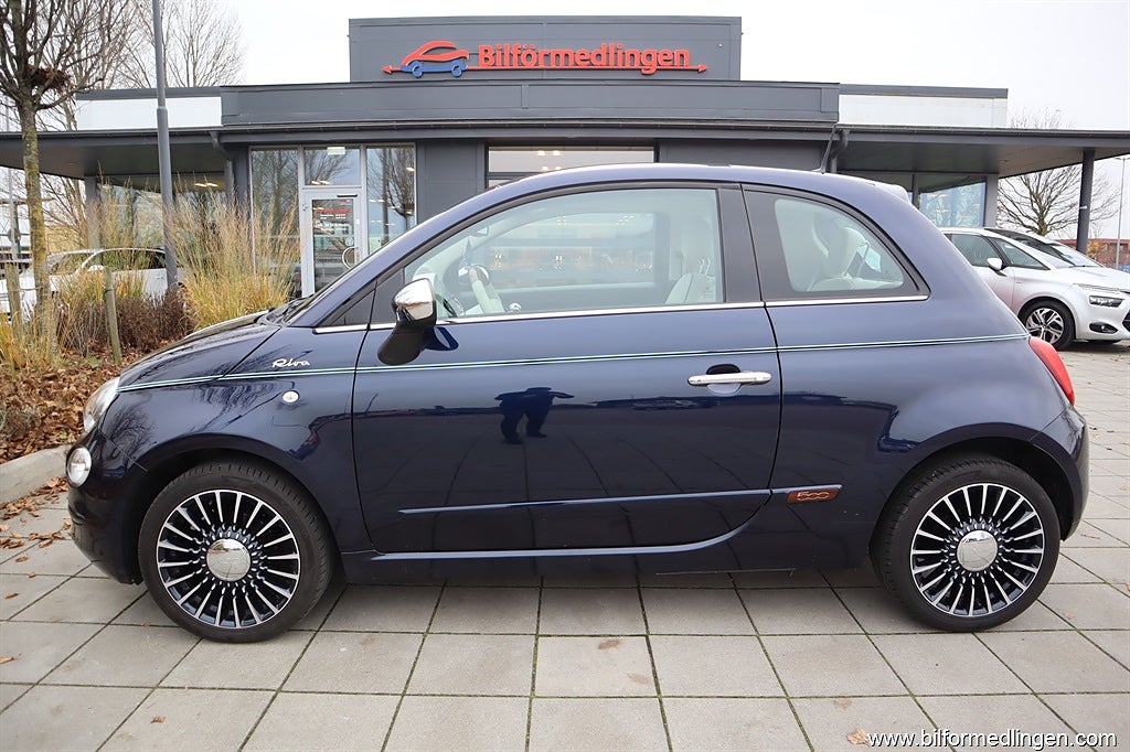 Fiat 500 1.2 8V FWD 69hk Riva edition Skinn Navi Svensksåld