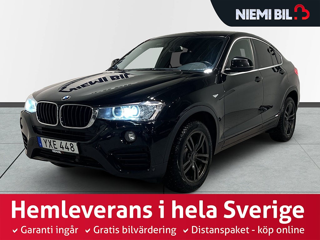 BMW X4 xDrive20d Drag Kamera Mvärm Skinn Psens S/V-hjul