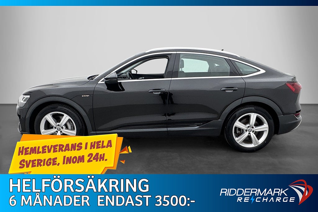 Audi E-Tron 55 408hk Q Sportback Dragkrok Skinn Navi MOMS