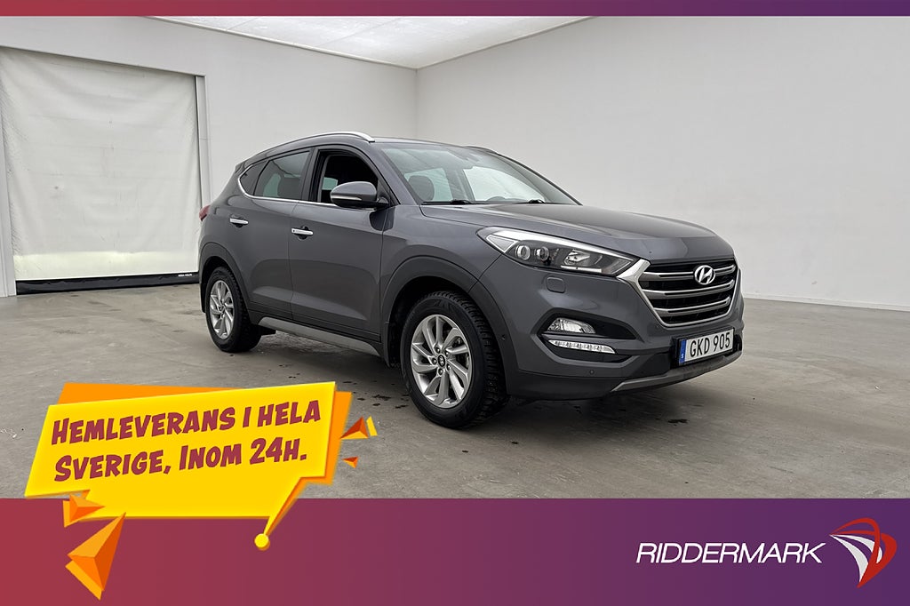 Hyundai Tucson 1.6 T-GDI AWD Värmare Kamera Drag CarPlay