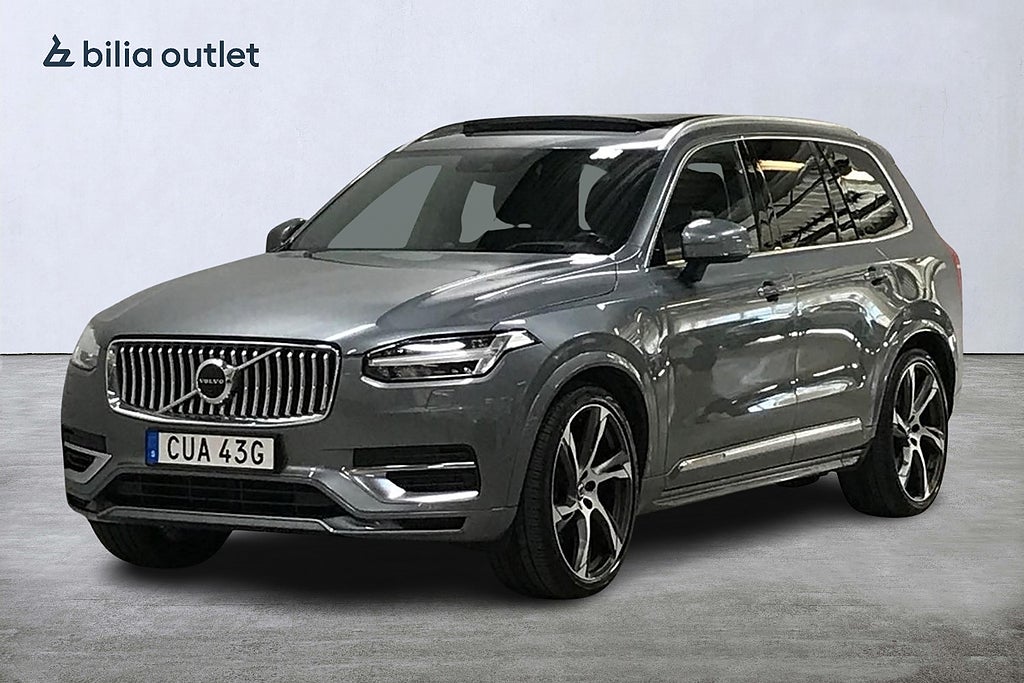 Volvo XC90 T8 TE Inscription 7-sits 390hk Pano B&W HuD Drag Luftfj