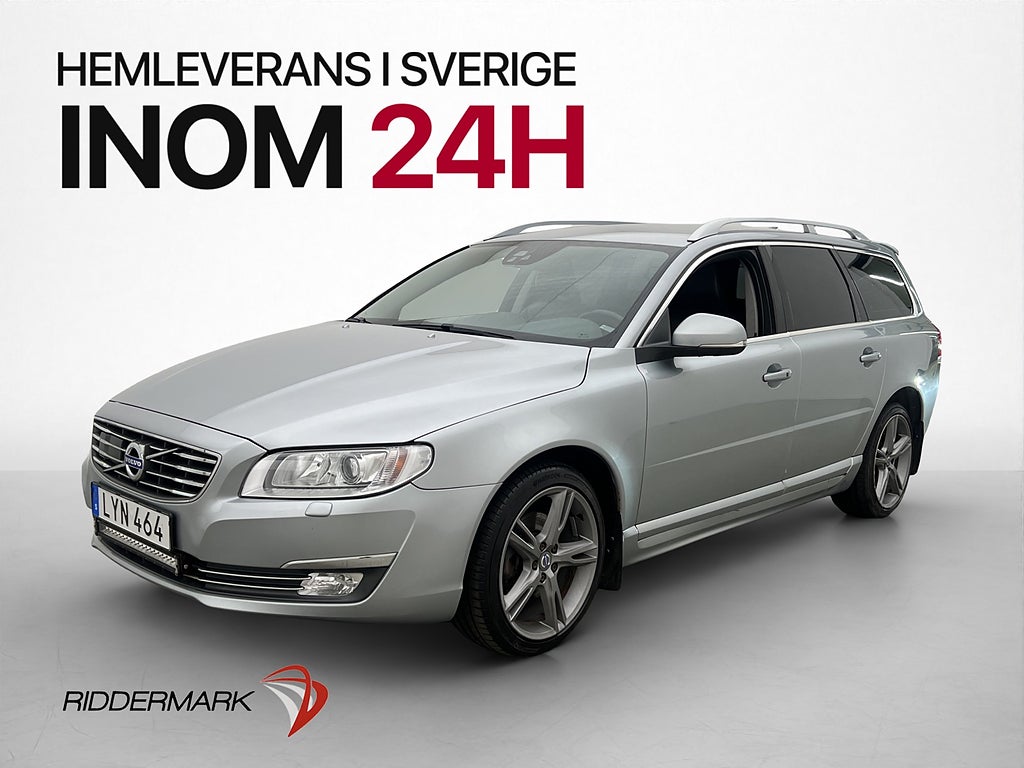 Volvo V70 D4 181hk Summum Drag Navi P-sensor Skinn Elstol