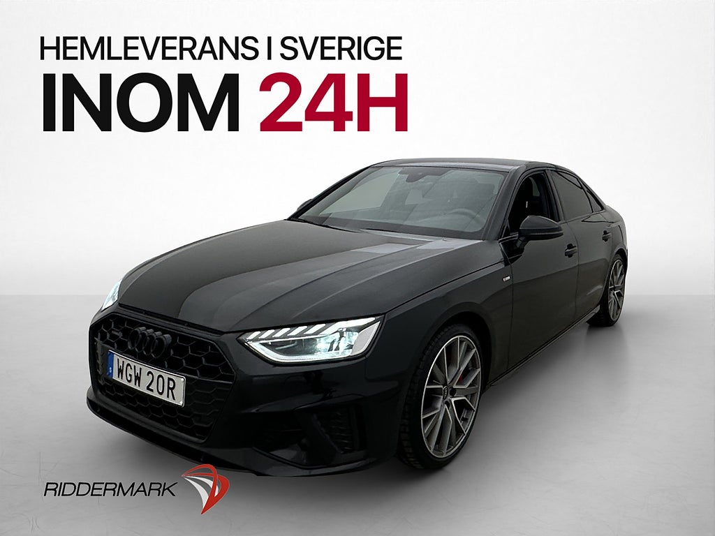 Audi A4 40 TDI Q 204hk S-Line Cockpit D-Värm Matrix Drag