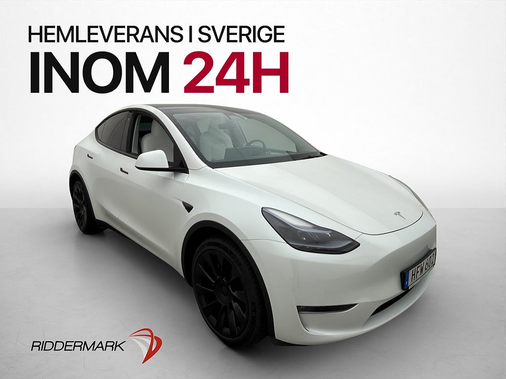 Tesla Model Y Long Range AWD Ljus interiör Autopilot MOMS